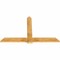 Ekena Millwork Eugene Rough Sawn Timber Gable Bracket, Western Red Cedar, 72"W x 45"H x 2"D x 6"F, 15/12 Pitch GBW072X45X0206EUG00RWR - alternate 4